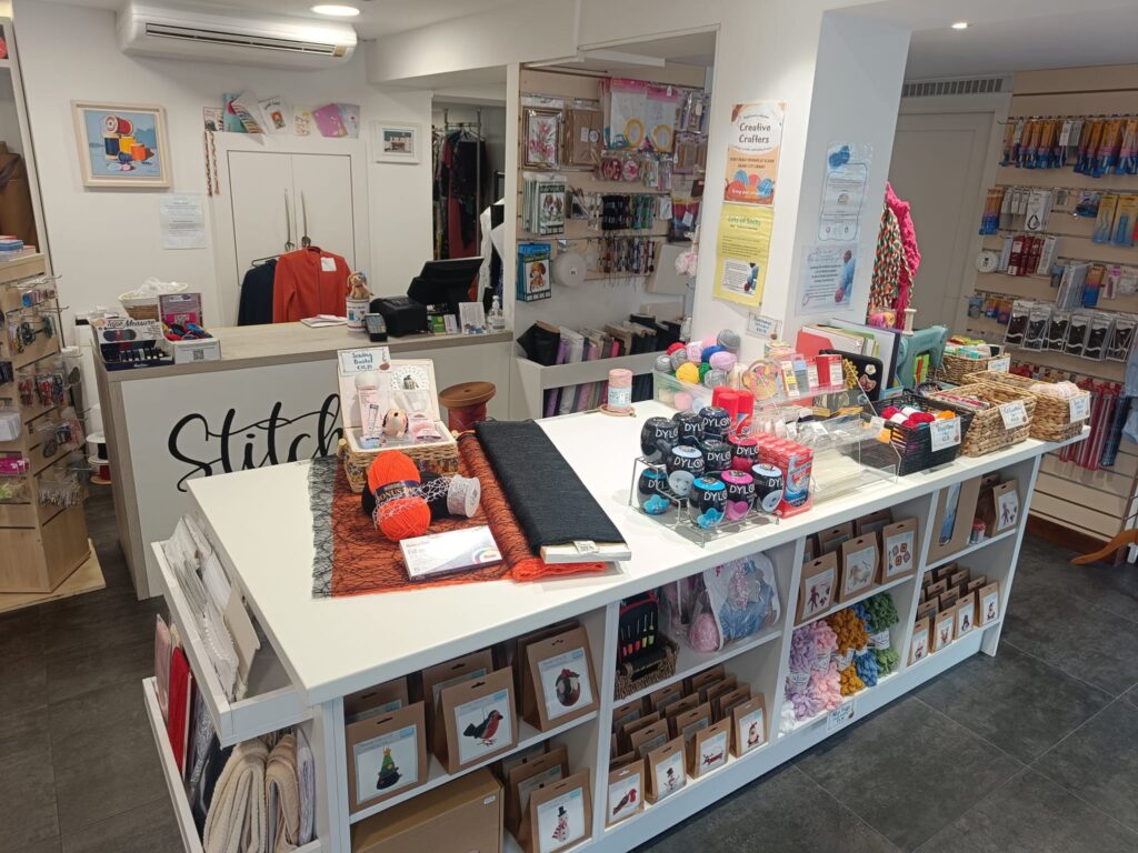 Inside of Stitches Haberdashery in Galway